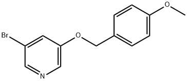 3-Bromo-5-(4-methoxybenzyloxy)pyridine Struktur