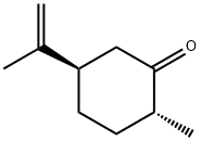 (2R,5R)-2-メチル-5-イソプロペニルシクロヘキサノン 化学構造式