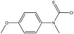 N-(4-甲氧基苯基)-N-甲基硫代氨基甲酰氯, 55246-79-2, 结构式