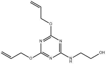 2-[[4,6-bis(allyloxy)-1,3,5-triazin-2-yl]amino]ethanol Struktur