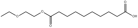Decanedioic acid 1-(2-ethoxyethyl) ester Structure