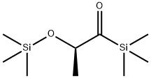 Silane, trimethyl[1-methyl-2-oxo-2-(trimethylsilyl)ethoxy]-, (R)- Struktur