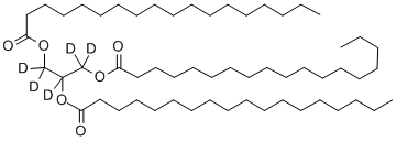 三硬脂酸甘油酯-D5 结构式