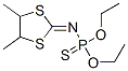 N-(4,5-ジメチル-1,3-ジチオラン-2-イリデン)ホスホルアミドチオ酸O,O-ジエチル 化学構造式