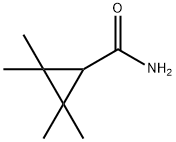2,2,3,3-テトラメチルシクロプロパン-1-カルボアミド 化学構造式