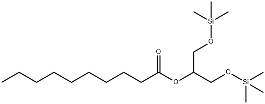 Decanoic acid 2-[(trimethylsilyl)oxy]-1-[[(trimethylsilyl)oxy]methyl]ethyl ester|