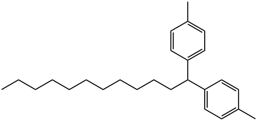 1,1'-Dodecylidenebis(4-methylbenzene) Struktur