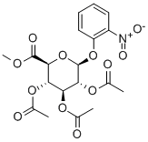 2-硝基苯基 BETA-D-葡糖吡喃糖苷酸甲酯 2,3,4-三乙酸酯 结构式