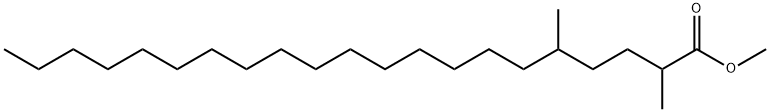 2,5-ジメチルヘニコサン酸メチル 化学構造式