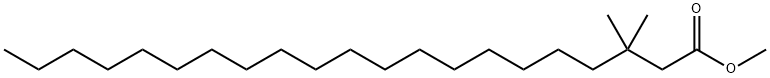 3,3-ジメチルヘニコサン酸メチル 化学構造式