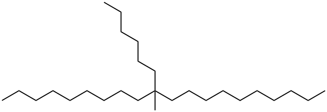 10-Hexyl-10-methylicosane Structure