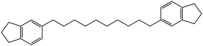5,5'-(1,10-Decanediyl)bis(2,3-dihydro-1H-indene) Struktur