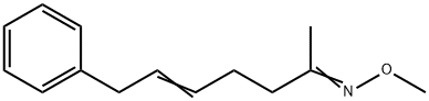 7-Phenyl-5-hepten-2-one O-methyl oxime Struktur