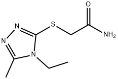 Acetamide, 2-[(4-ethyl-5-methyl-4H-1,2,4-triazol-3-yl)thio]- (9CI) 结构式