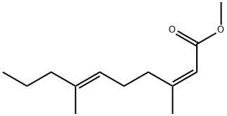 (2Z,6E)-3,7-Dimethyl-2,6-decadienoic acid methyl ester Structure