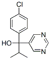 1-(4-chlorophenyl)-2-methyl-1-pyrimidin-5-yl-propan-1-ol Struktur