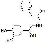 4-[1-ヒドロキシ-2-[[2-(4-ヒドロキシフェニル)-1,1-ジメチルエチル]アミノ]エチル]-1,2-ベンゼンジオール 化学構造式