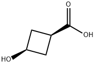 CIS-3-ヒドロキシシクロブタンカルボン酸 化学構造式