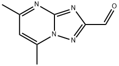 5,7-二甲基-[1,2,4]噻唑并[1,5-A]嘧啶-2-甲醛,55293-96-4,结构式