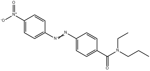 N-Ethyl-4-[(4-nitrophenyl)azo]-N-propylbenzamide Struktur