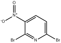 2,6-ジブロモ-3-ニトロピリジン 化学構造式