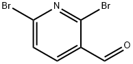 2,6-ジブロモ-3-ピリジンカルボアルデヒド 化学構造式