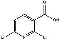 2,6-Dibromo-3-pyridinecarboxylic acid Struktur
