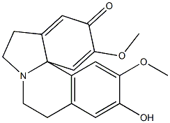 (13bS)-5,6,8,9-Tetrahydro-11-hydroxy-2,12-dimethoxy-3H-indolo[7a,1-a]isoquinolin-3-one,5531-67-9,结构式