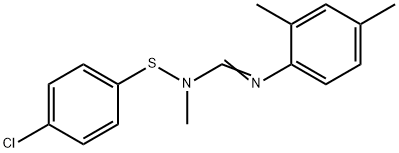N1-(p-Chlorophenylthio)-N1-methyl-N2-(2,4-xylyl)formamidine Structure