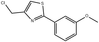 4-(CHLOROMETHYL)-2-(3-METHOXYPHENYL)-1,3-THIAZOLE HYDROCHLORIDE Struktur