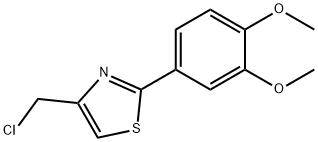 4-(CHLOROMETHYL)-2-(3,4-DIMETHOXYPHENYL)-1,3-THIAZOLE HYDROCHLORIDE 结构式