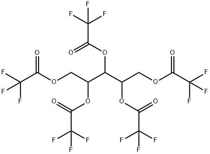 1,2,3,4,5-ペンタンペンタオールペンタキス(トリフルオロアセタート) 化学構造式