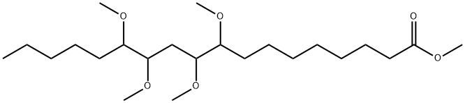9,10,12,13-Tetramethoxyoctadecanoic acid methyl ester Struktur
