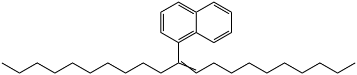 1-(1-Decyl-1-undecenyl)naphthalene 结构式
