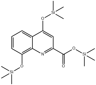 4,8-Bis[(trimethylsilyl)oxy]quinoline-2-carboxylic acid trimethylsilyl ester Struktur