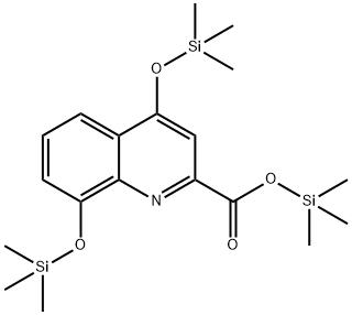 4,8-Bis[(trimethylsilyl)oxy]quinoline-2-carboxylic acid trimethylsilyl ester Structure