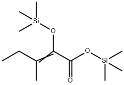 3-Methyl-2-[(trimethylsilyl)oxy]-2-pentenoic acid trimethylsilyl ester Structure