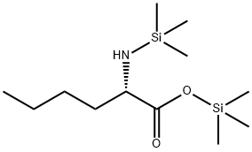 L-Norleucine, N-(trimethylsilyl)-, trimethylsilyl ester Struktur