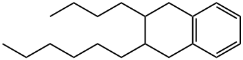 2-Butyl-3-hexyl-1,2,3,4-tetrahydronaphthalene 结构式