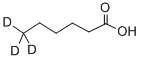 ヘキサン酸-6,6,6-D3 化学構造式