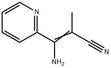 2-Propenenitrile,  3-amino-2-methyl-3-(2-pyridinyl)- Structure
