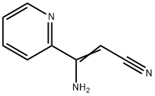 3-AMINO-3-(2-PYRIDINYL)ACRYLONITRILE 化学構造式