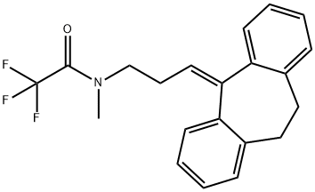 Acetamide, N-[3-(10,11-dihydro-5H-dibenzo[a,d]cyclohepten-5-ylidene)pr opyl]-2,2,2-trifluoro-N-methyl- Struktur