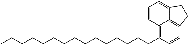 1,2-Dihydro-5-pentadecylacenaphthylene Struktur