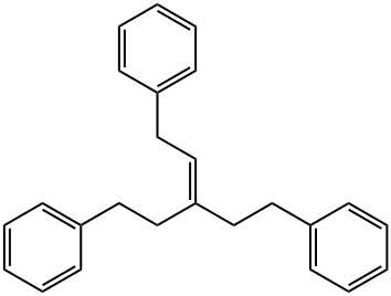 1,1'-[3-(2-フェニルエチリデン)-1,5-ペンタンジイル]ビスベンゼン 化学構造式