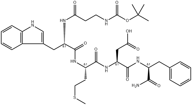 五肽胃泌素,5534-95-2,结构式
