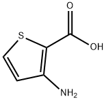 3-氨基-2-噻吩甲酸, 55341-87-2, 结构式