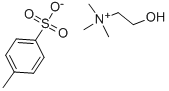 トシル酸コリン 化学構造式
