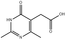 4-羟基-2,6-二甲基-5-嘧啶乙酸, 5536-40-3, 结构式