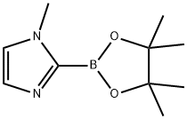 1-Methyl-1H-imidazole-2-boronic acid pinacol ester Struktur